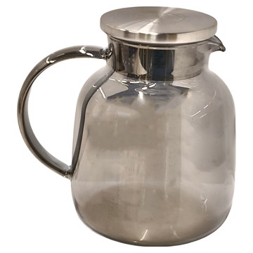 milomix 美樂美事 黑色元素玻璃茶壺  胖胖款  1.8L  1個