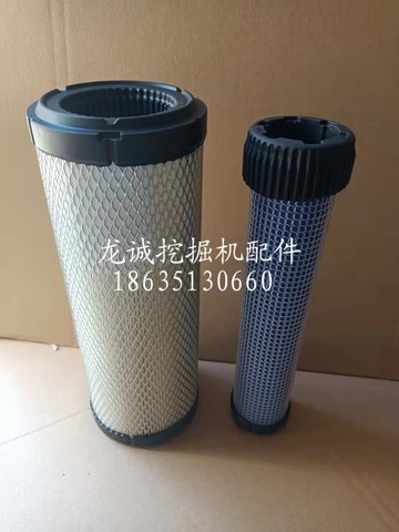 新款斗山大宇挖掘機DX55-9C空氣濾芯濾清器過濾網配件保養配件