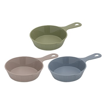 Compose House 手柄分食盤 3入組 (卡其色+摩卡灰+藍色)  1組  卡其色、摩卡灰、藍色