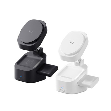 iWALK 魔方三合一折疊式磁吸充電架/無線充電座(MXS007)Magsafe/強力磁吸-顏色任選