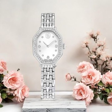 SWAROVSKI 施華洛世奇 Dextera Octagon 永恆璀璨腕錶 女錶 手錶 禮物-5698690