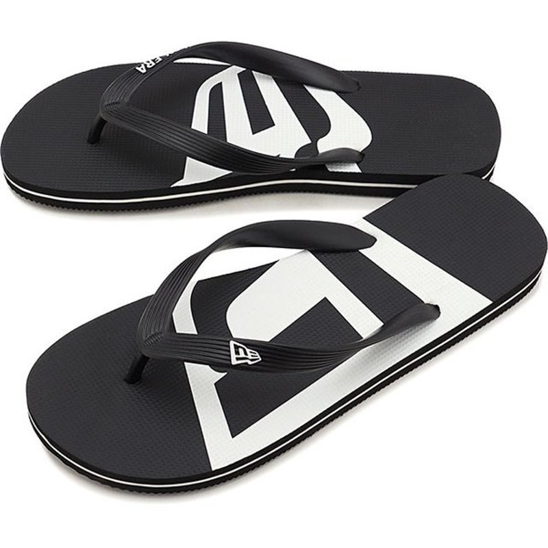 ニューエラ Newera メンズ ビーチサンダル Beach Sandals 靴 Black White ブラック系 Ss19 通販 Lineポイント最大0 5 Get Lineショッピング