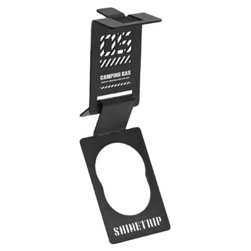 ShineTrip 山趣 不銹鋼瓦斯罐掛扣 140 x 43 x 62mm 50g  黑色  1個