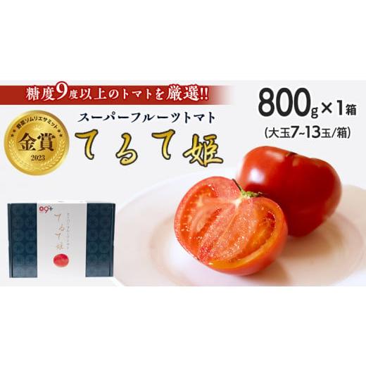 ふるさと納税 茨城県 筑西市  てるて姫 小箱 約800g × 1箱  糖度9度 以上 スーパーフルーツトマト 野菜 フルーツトマト フルー…