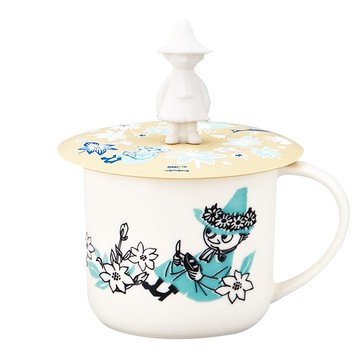 yamaka 山加商店 moomin 嚕嚕米 彩繪陶瓷馬克杯禮盒 阿金MM3003-11P 350ml  阿金 米色 + 白色  1個