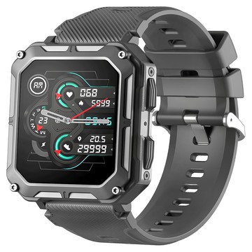 YOGEMDI 軍規智能通話藍牙手錶/運動手環 C20PRO  黑色  1.83吋  藍牙