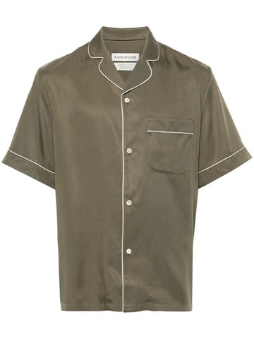 A Kind of Guise - Cesare camp-collar shirt - men - Lyocell - S - Green
