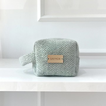 Cushion pouch_泰迪熊薄荷綠