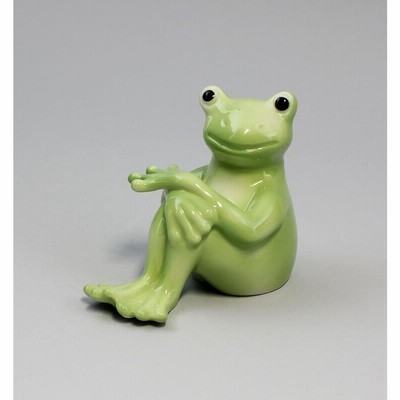 骨董品 9942051磁器図形のカエルの子供フレデリケワグナー＆アペル1 5/8x3 9942051 Porcelain Figurine Frog Child Frederike Wagner & Apel 1 5/8x3