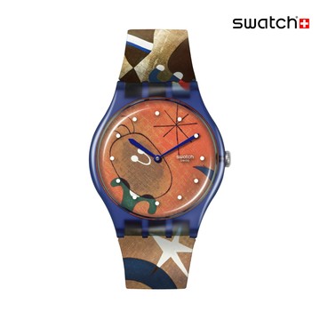 Swatch MIRO'S WOMEN & BIRD IN THE MOONLIGHT SO29Z136 【官方旗艦店】