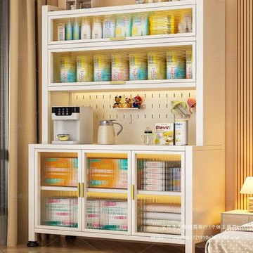 嬰兒喂養臺收納柜寶寶用品置物架落地多層多功能大容量整理儲物柜