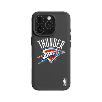 iPhone 16 Pro SolidX 黑 - NBA - Logo-奧克拉荷馬市雷霆 Oklahoma City Thunder - Light
