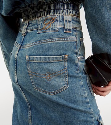 Blumarine Denim midi skirt