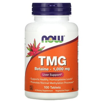NOW Foods, TMG，1,000 毫克，100 片