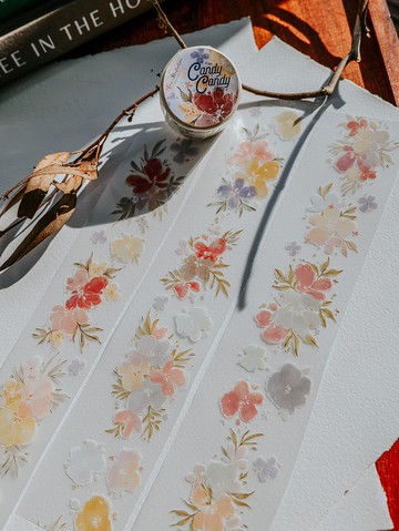 可可愛糖果色-霧面PET紙膠帶(特油加白墨含離型紙)