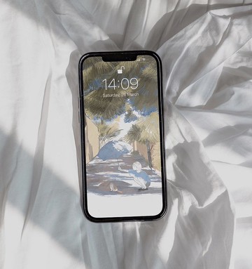 手機桌布| 與貓的下午 |電子檔 電子畫