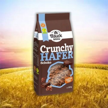 【德國BauckMühle】寶客無麩質可可燕麥脆片 (325g/包)(無蛋奶)