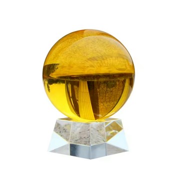 招財開運 白水晶圓球 + 底座  直徑55~60mm  k9