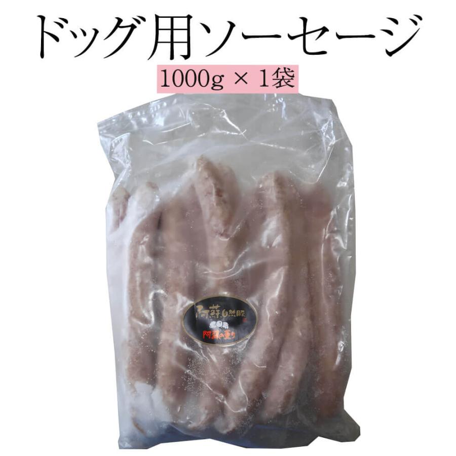 ソーセージ ドッグ用ソーセージ約1000g×1袋 肉 熊本 おかず 阿蘇 豚肉 国産 冷凍 送料無料 ヒカリベジータミート かごしまや