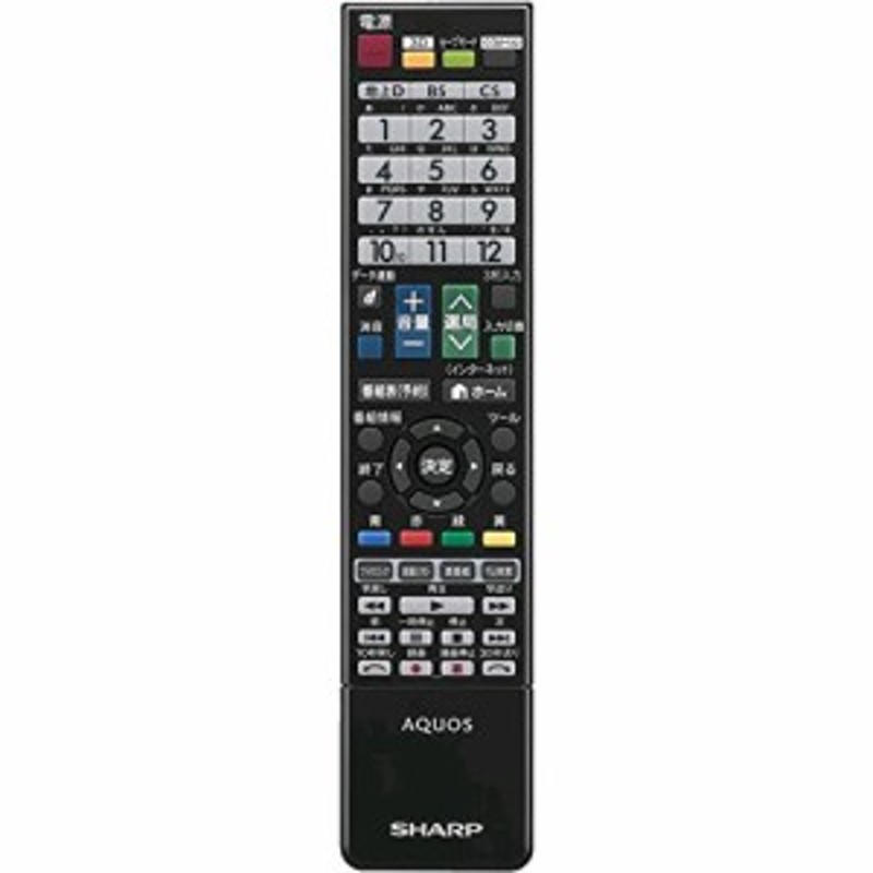 シャープ 液晶テレビ（AQUOS)純正リモコン GB026WJSA(0106380386)(中古