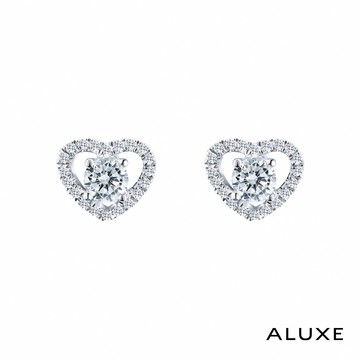A-LUXE 亞立詩 The Heart 18K金 總重0.60克拉 鑽石耳環