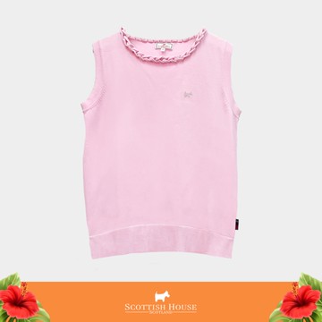 【Scottish House】 麻花領 無袖上衣 (CGT11466)