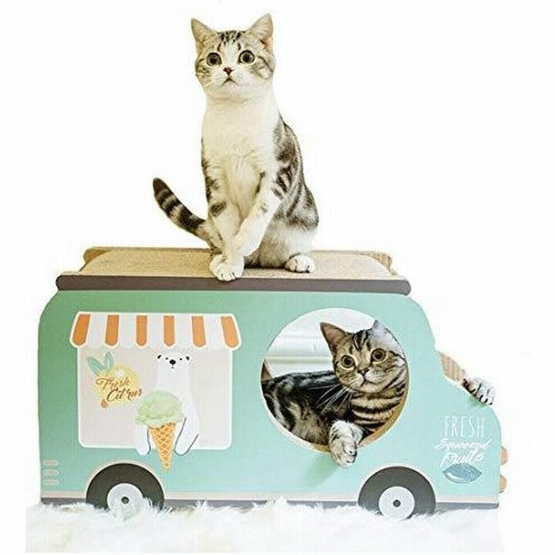 Crazy Diudiu 猫 爪とぎ 段ボール ネコベッド 猫用品 猫ソファー 爪とぎボード 車 グリーン 通販 Lineポイント最大0 5 Get Lineショッピング