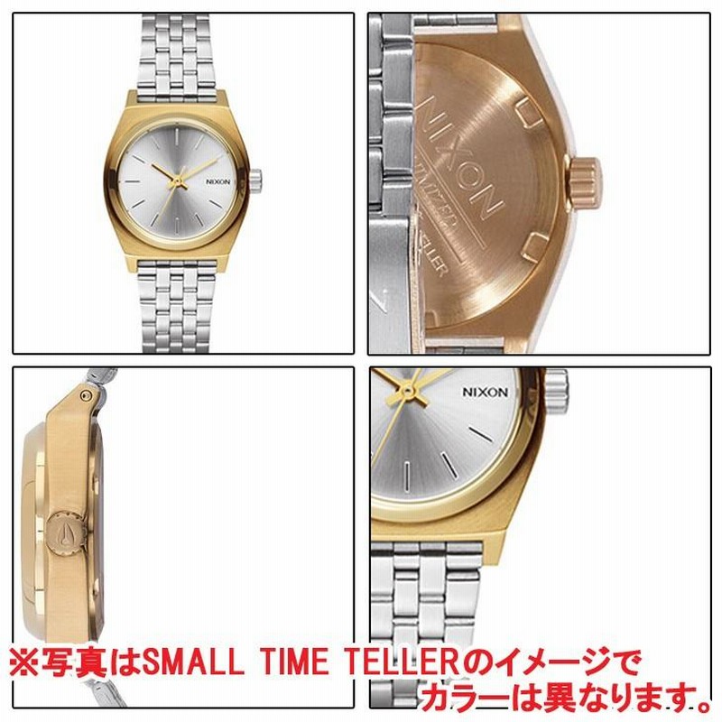 Nixon small time discount teller rose gold