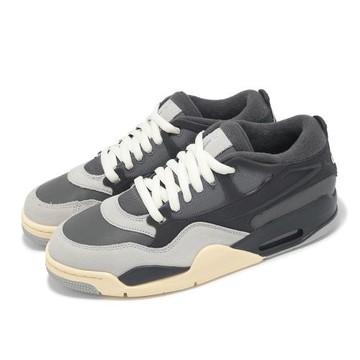 Nike 休閒鞋 Air Jordan 4 RM 男鞋 鐵灰 黑 麂皮 復古 AJ4 FQ7939-002