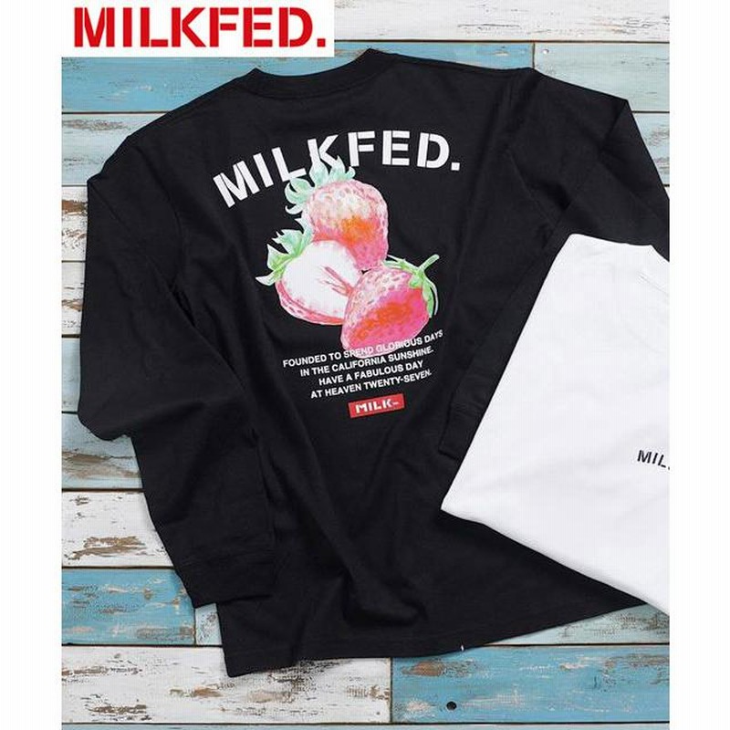 ミルクフェド MILKFED. LS TEE STRAWBERRY ストロベリー イチゴ