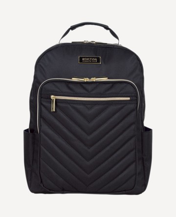 Kenneth Cole | Chelsea 15.6-Inch Chevron Quilted Computer Backpack in Black