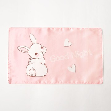 兒童真絲枕套卡通晚安系列寶寶桑蠶絲枕頭套親膚枕巾四季安睡福利 妞
