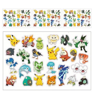 PoKeMoN 寶可夢 閃亮貼紙包  歡樂篇 多色  4張