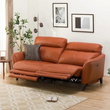 ◎半皮3人用電動可躺式沙發 ANHELO SK BR NITORI宜得利家居