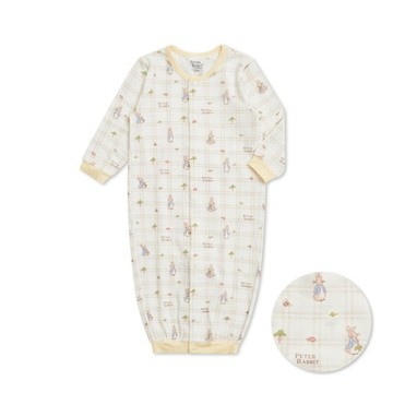 格紋比得長袍妙妙裝 (美麗諾羊毛布)