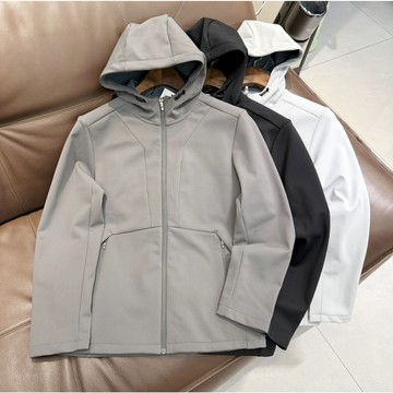 平替！秋冬男戶外防風抓絨連帽軟殼沖鋒衣男士休閑外套保暖夾克潮鑫弘-錦衣華服