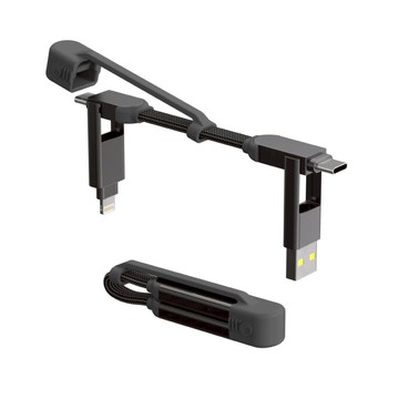 安心遊防盜充電組｜XS 240W + USB 機能防盜胸包 XS 沙丘白 / 防盜包-黃色