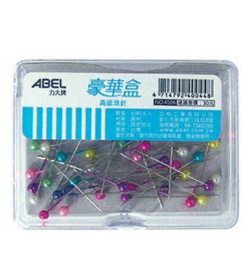 ABEL 力大 4506 高級珠針 (45入/盒)【APP滿額下單4%點數(單一帳號最高1000點)】7/31止