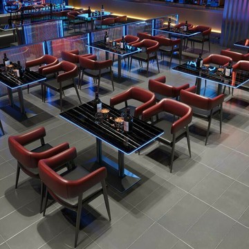 工廠定製 酒吧桌 KTV桌椅 酒吧臺 餐飲桌椅 定製酒吧清吧髮光桌椅散臺音樂小酒館餐廳包廂U卡座組閤餐吧桌子