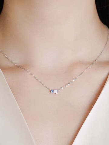 純銀心願項鍊-夢想(藍)