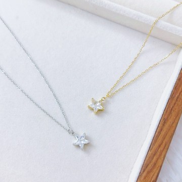 【現貨】 星星鈦鋼鎖骨鍊 閃亮鈦鋼項鍊 水波鍊 O字鍊 醫療鋼項鍊 防水抗過敏 項鍊繩 抗過敏項鍊 不鏽鋼項鍊（A88）