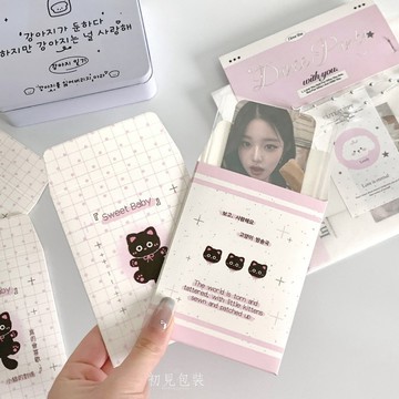 小貓信封袋 小卡包材 小信封 自封袋 禮物袋 追星小物 小卡包裝 出卡 貴婦包裝 出卡必備 咕卡 打包袋