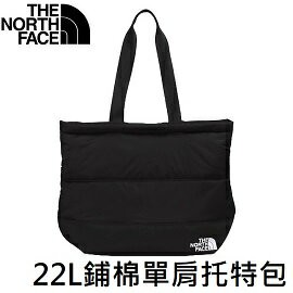 [ THE NORTH FACE ] 22L鋪棉保暖單肩托特包 黑 / NF0A81BUJK3