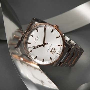 MIDO美度 官方授權 COMMANDER香榭系列 大日期窗機械腕錶 新年禮物 推薦 送禮 42mm/M0216262203100