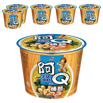 統一 阿Q桶麵 生猛海鮮風味  6入