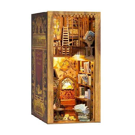 CUTEBEE DIY Book Nook Kit, DIY Dollhouse Booknook Bookshelf Insert Decor  Alley, Bookends Model Build-Creativity Kit with LED Light (Eternal  Bookstore)