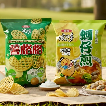華元波的多薯格格 波的多蚵仔煎風味 大包裝 餅乾 洋芋片 薯格格 健康本味