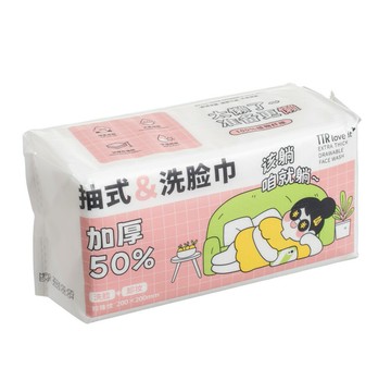 TTR 加大棉柔抽取式洗臉巾(60抽) CM-1101【官方旗艦店】