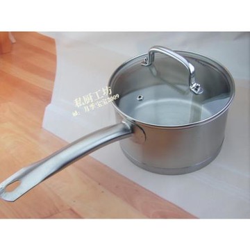 尖貨特厚外貿孤品18/10不銹鋼奶鍋小湯鍋單柄奶鍋14cm16cm18cm20m