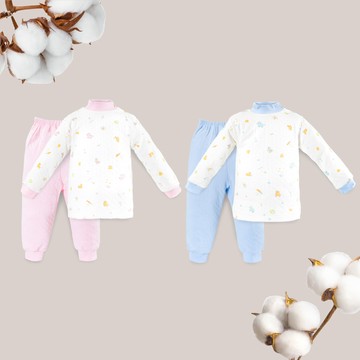 半高領肩開套裝